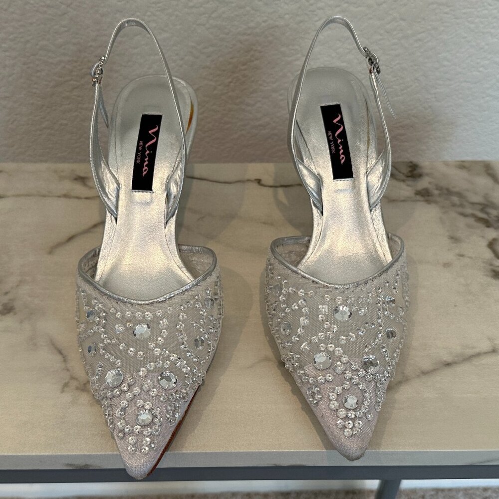 Nina Jeweled 3-inch Heel Shoes